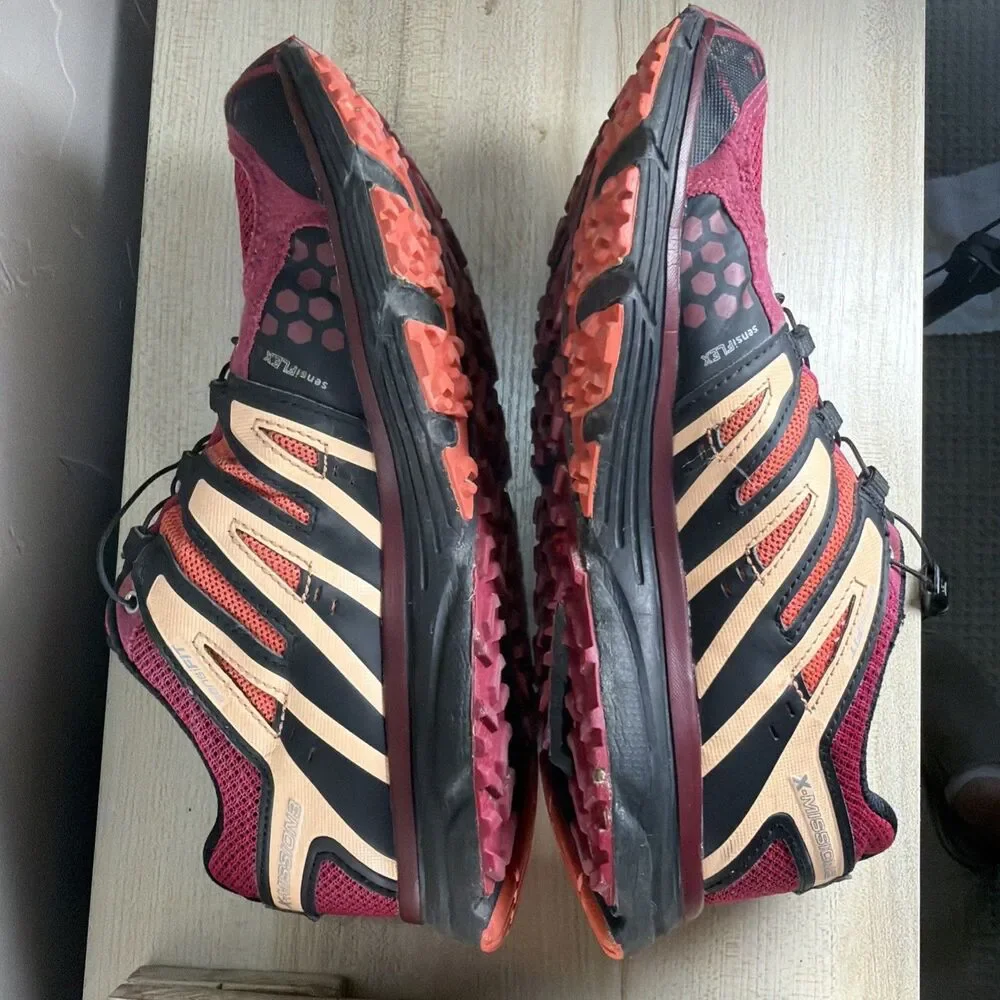 Salomon X Mission 3 Womens Trail Hiking Running Shoes, Size9 Pink/Black